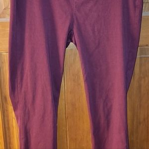 Maroon Ankle pants